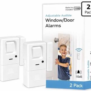 White Window/Door Alarms 2 Pack